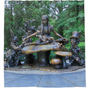 Alice im Wunderland - Central Park NYC Duschvorhang