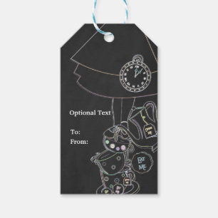 Alice im Wunderland Chalkboard Sketch Chalk Party Geschenkanhänger