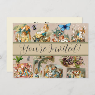 Alice im Wunderland Cheshire Cat Characters Einladung