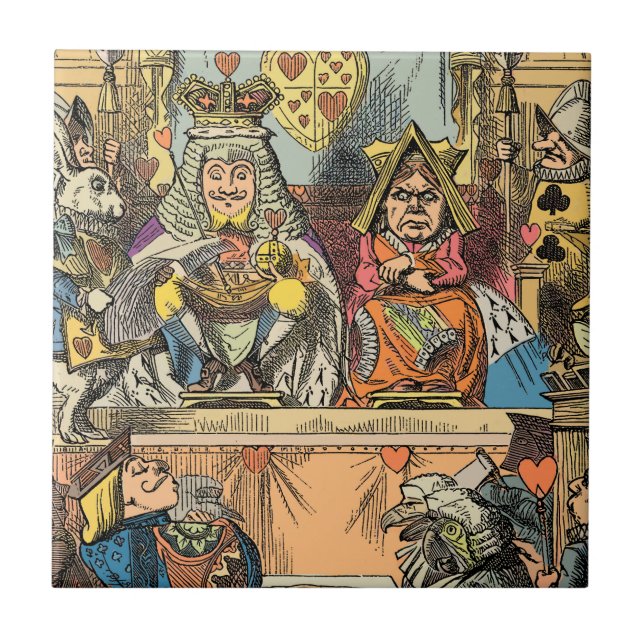 Alice im Wunderland Cheshire Cat Characters Fliese (Vorderseite)