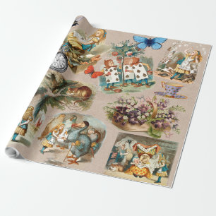Alice im Wunderland Cheshire Cat Characters Geschenkpapier