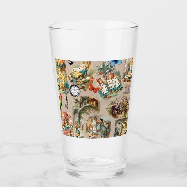 Alice im Wunderland Cheshire Cat Characters Glas (Vorderseite)