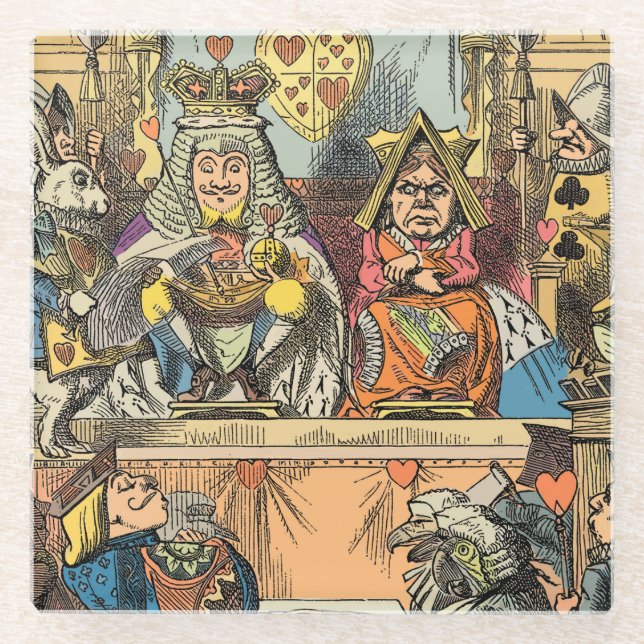 Alice im Wunderland Cheshire Cat Characters Glasuntersetzer (Vorderseite)