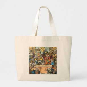 Alice im Wunderland Cheshire Cat Characters Jumbo Stoffbeutel