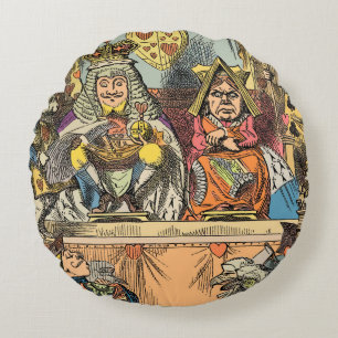 Alice im Wunderland Cheshire Cat Characters Rundes Kissen