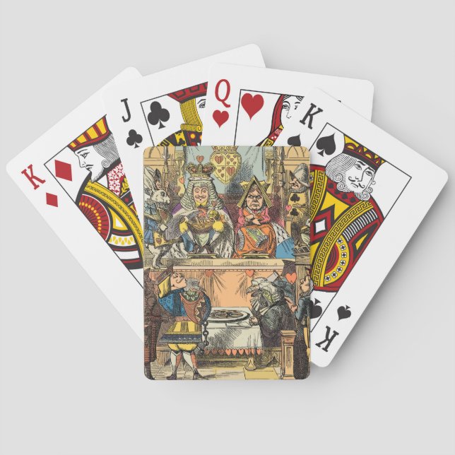 Alice im Wunderland Cheshire Cat Characters Spielkarten (Rückseite)