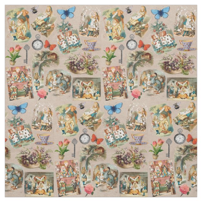 Alice im Wunderland Cheshire Cat Characters Stoff (Muster)