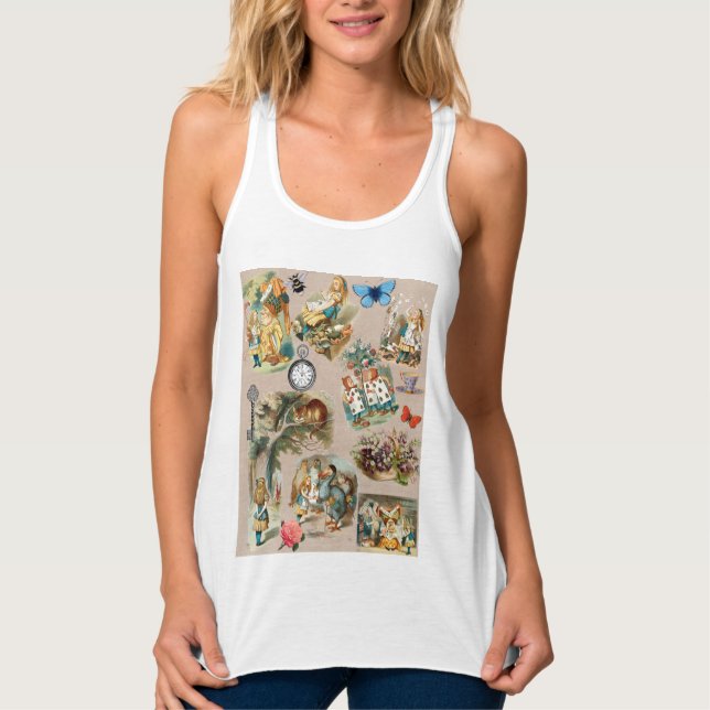 Alice im Wunderland Cheshire Cat Characters Tank Top (Vorderseite)