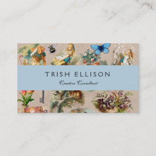 Alice im Wunderland Cheshire Cat Characters Visitenkarte