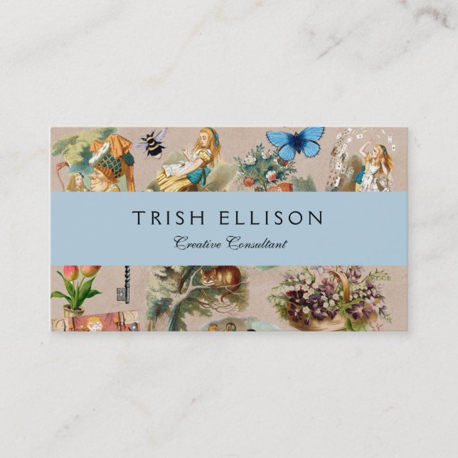 Alice im Wunderland Cheshire Cat Characters Visitenkarte (Vorderseite)