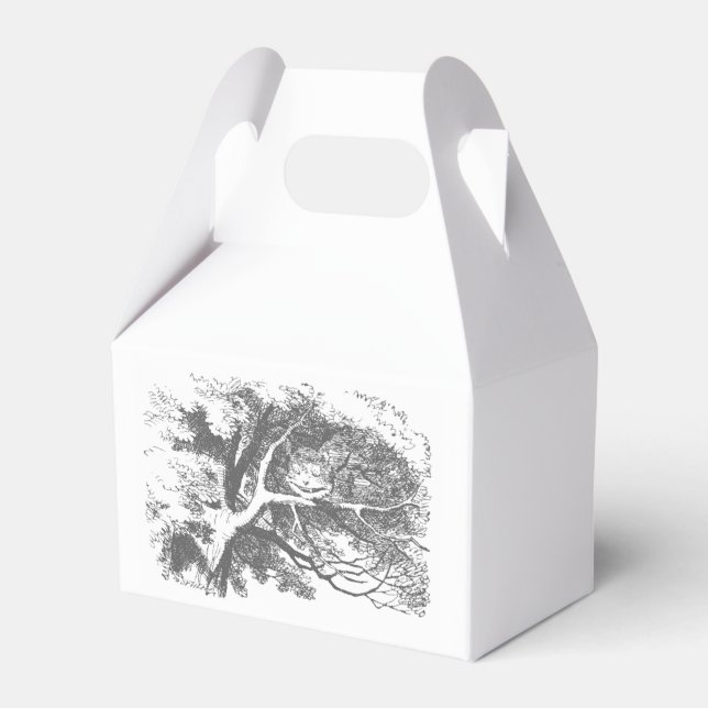 Alice im Wunderland Cheshire Cat Gastgeschenk Box Geschenkschachtel (Vorderseite)