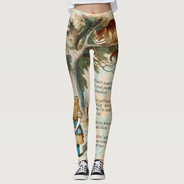 Alice im Wunderland Cheshire Cat Mad Leggings (Vorderseite)