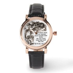 Alice im Wunderland; Cheshire Cat mit Alice Armbanduhr