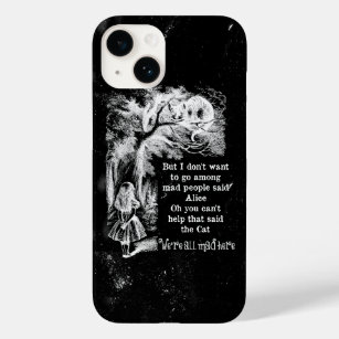 Alice im Wunderland; Cheshire Cat mit Alice Case-Mate iPhone 14 Hülle