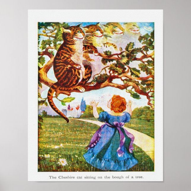 Alice im Wunderland Cheshire Cat Poster (Vorne)
