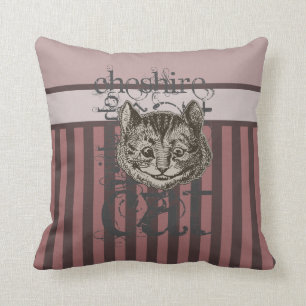 Alice im Wunderland Cheshire-Katze Grunge (Pink) Kissen