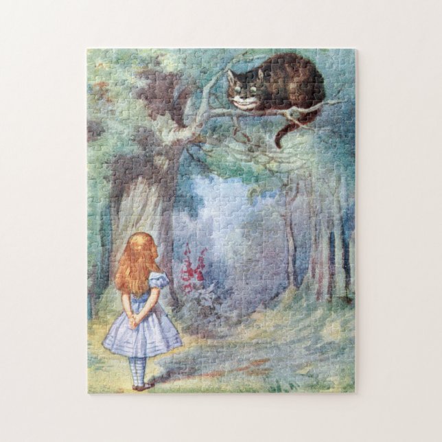 Alice im Wunderland-Cheshire-Katzen-Puzzle Puzzle (Vertikal)