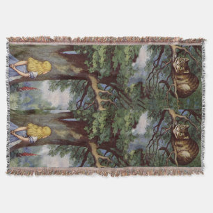 Alice im Wunderland-Cheshire-Katzethrow-Decke Decke