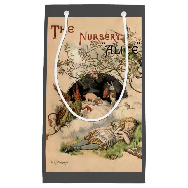 Alice im Wunderland Classic Illustration Kleine Geschenktüte (Vorderseite)