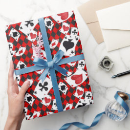 Alice im Wunderland Collage Weihnachtsgeschenk Wra Geschenkpapier