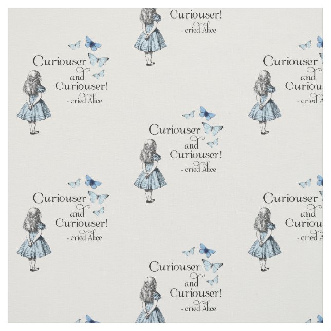 Alice im Wunderland Curiouser Butterfett Stoff (Muster)
