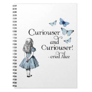 Alice im Wunderland Curiouser Butterfly Notebook Notizblock