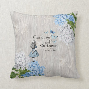 Alice im Wunderland Curiouser Floral Throw Kissen