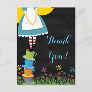 Alice im Wunderland danke Ihnen Postkarten