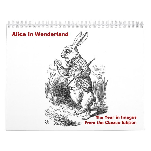 Alice im Wunderland, das Jahr in den Bildern Kalender (Titelbild)