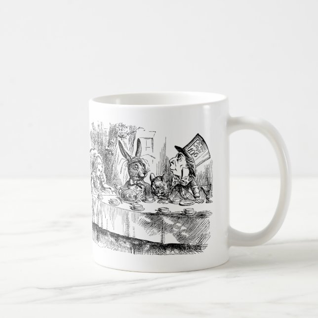Alice im Wunderland - Das Tea-Party des Mad Hatter Kaffeetasse (Rechts)