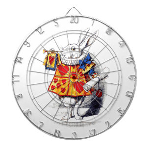 Alice im Wunderland Das weiße Kaninchen von Tenni Dartscheibe