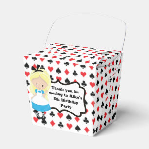 Alice im Wunderland Deck Karten Geburtstagsparty Geschenkschachtel