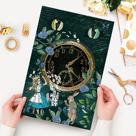 Alice im Wunderland Decoupage Vintag Cheshire Cat Seidenpapier