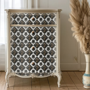 Alice im Wunderland Dekor Fleur de Lis Seidenpapier