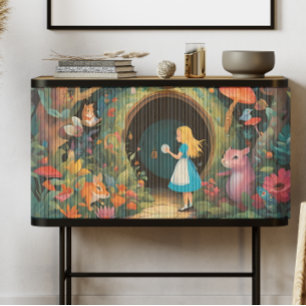 Alice im Wunderland Dekupage Seidenpapier
