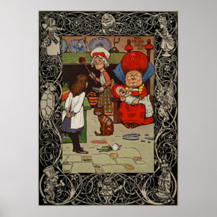 Alice im Wunderland, die die Ziele gestohlen hat Poster