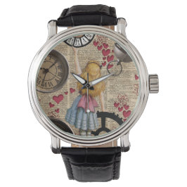 Alice im Wunderland, die in Zeit reist Armbanduhr