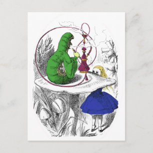 Alice im Wunderland - Die Raupe Postkarte