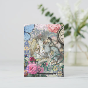 Alice im Wunderland Dodo Classic Tennielkunst Postkarte