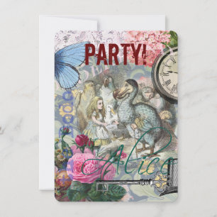 Alice im Wunderland Dodo Klassische Kunstwerke Einladung