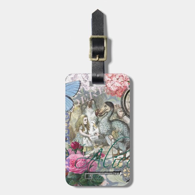 Alice im Wunderland Dodo Klassische Kunstwerke Gepäckanhänger (Vorderseite vertikal)