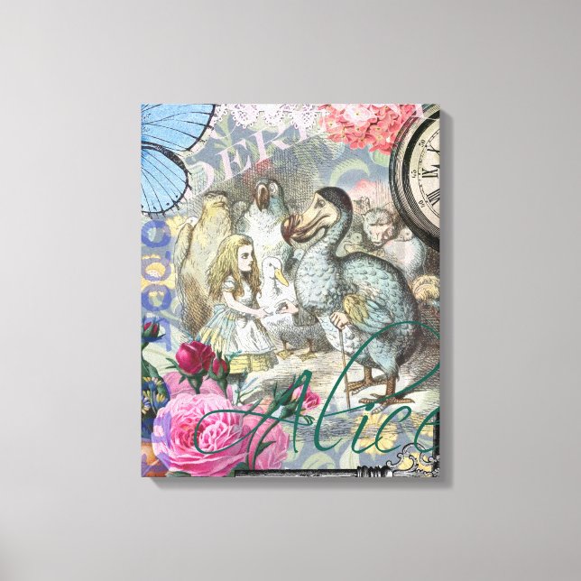 Alice im Wunderland Dodo Klassische Kunstwerke Leinwanddruck (Vorderseite)