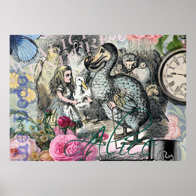 Alice im Wunderland Dodo Klassische Kunstwerke Poster (Vorne)