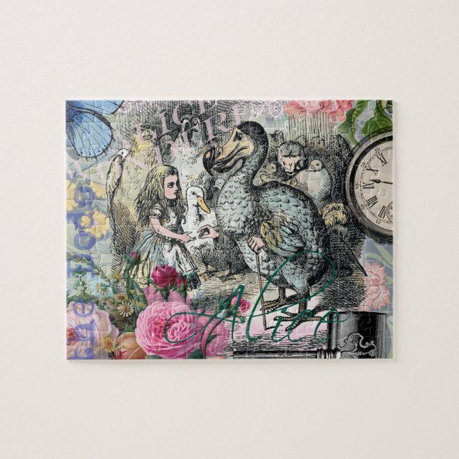 Alice im Wunderland Dodo Klassische Kunstwerke Puzzle (Horizontal)