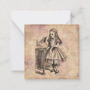 Alice im Wunderland Drink Me Flasche Mitteilungskarte