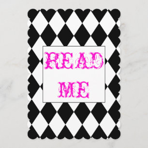 Alice im Wunderland-Duschen-Einladung Einladung