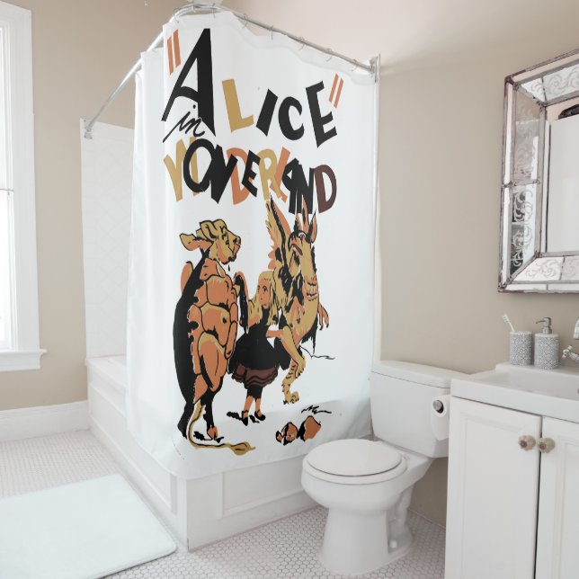 ALICE IM WUNDERLAND DUSCHVORHANG (Beispiel)