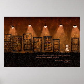 Alice im Wunderland - ein winziger Goldener Schlüs Poster