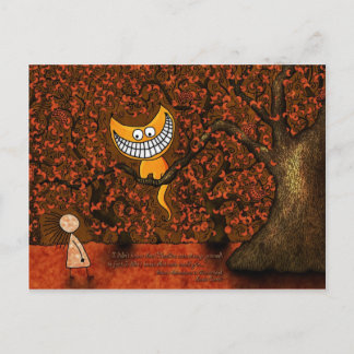 Alice im Wunderland - Eine Cheshire-Katze Postkarte