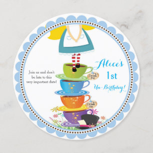 Alice im Wunderland Einladung